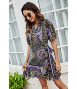 Vintage Floral Print Puff Sleeve V Neck Wholesale A-line Dresses SD167382 -DivaLook Shop 005d87a1 90b4 4ec4 8569 d78d2e63aef4 3D79A2AC09D039EFC5C9744C1AA40BBC
