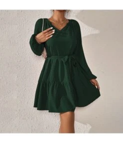 Casual Long Sleeve Tie-Up Ruffle Swing Dress Wholesale Dresses SDN536205 -DivaLook Shop 01d6fd67 96ee 4dbe b662 0e7a73b159d3 O1CN01JTpeFe2BFZfsgFGTT 2208897598309 0 cib