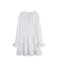 Ruffled Collar V Neck Elastic Waist Long Sleeve Cake Dress Wholesale Dresses SDN533784 -DivaLook Shop 04bf4724 11a0 4ba8 a872 df168d85b50b d8722dd27e08afb8d9148ba41b7eb10a