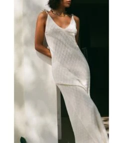 Temperament Low Cut Loose Hollow Knit Sling Dress Wholesale Maxi Dresses SDN539929 -DivaLook Shop 04f6f6cf 3868 4202 9565 4948c18a6996 a87e5011461c233b82c115318754d6cc