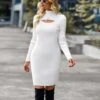 Sexy Half Turtleneck Cutout Knit Dress Solid Color Long Sleeve Bodycon Wholesale Dresses SDN561054 -DivaLook Shop 078fd27e c802 45d6 a0e8 0265e81f4d77 1236b6bcfc9b3dd37b05832f43b24dda