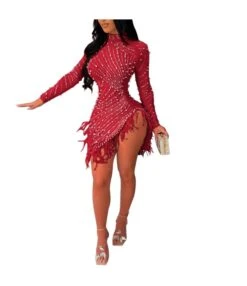 Rhinestone Sexy Hollow Tight Dress Mesh Wholesale Womens Clothing N3823111400043 -DivaLook Shop 0d5f0172ca7b4d8499c9b0bc00be647a 5