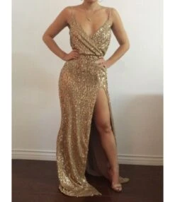 Sexy Split Party Sequins Cami Dress