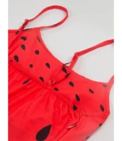 Color Blocking Watermelon Print Sundress -DivaLook Shop 201231597 2