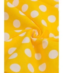 Lapel Collar Belted Polka Dots Swing Dress -DivaLook Shop 201231960 9