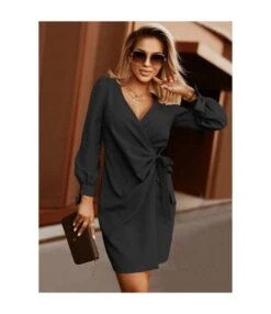 Sexy V Neck Lace-Up Mini Dress Puff Sleeve Solid Color Wholesale Dresses SDN561528 13 Sexy V Neck Lace-Up Mini Dress Puff Sleeve Solid Color Wholesale Dresses SDN561528 -DivaLook Shop 20220905053401095