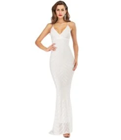 Sleeveless Contrast Cross Back Sequin Evening Maxi Dress 11 Sleeveless Contrast Cross Back Sequin Evening Maxi Dress -DivaLook Shop 210519067 5 1