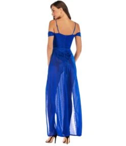 Off-shoulder Sexy Split Hem Club Maxi Dress 210519177 10 Off-shoulder Sexy Split Hem Club Maxi Dress 210519177 -DivaLook Shop 210519177 3