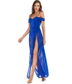 Off-shoulder Sexy Split Hem Club Maxi Dress 210519177 9 Off-shoulder Sexy Split Hem Club Maxi Dress 210519177 -DivaLook Shop 210519177 4