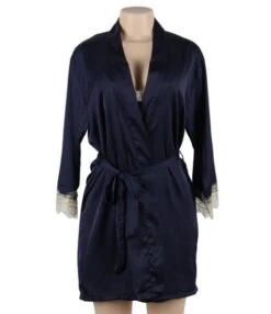 Imitate Silk Lace Stitching Night-gown & Cami Nightdress With Belt 210605491 23 Imitate Silk Lace Stitching Night-gown & Cami Nightdress With Belt 210605491 -DivaLook Shop 210605491 8