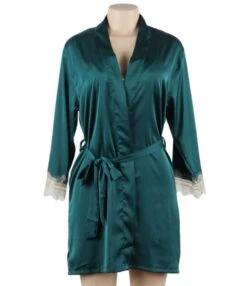 Imitate Silk Lace Stitching Night-gown & Cami Nightdress With Belt 210605491 17 Imitate Silk Lace Stitching Night-gown & Cami Nightdress With Belt 210605491 -DivaLook Shop 210605491 9