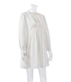 Loose Short Fall Dress Puff Sleeve Deep V-neck 210728397 23 Loose Short Fall Dress Puff Sleeve Deep V-neck 210728397 -DivaLook Shop 210728397 8