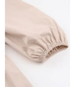 Puff Sleeve Round Neck Solid Loose Dress 210728917 -DivaLook Shop 210728917 8