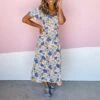 Sexy V-Neck Floral Dress Short Sleeve High Waist Slit Wholesale Dresses SDN560549 -DivaLook Shop 234500c8 3c02 43ea 914d b07037ba3828 1b89589a77cb6cbcd9afcfa2a5e7c959