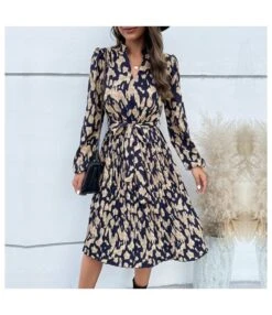 Printed Long Sleeve Tie-Up Casual Swing Pleated Dress Wholesale Dresses SDN538421 -DivaLook Shop 2800f509 cd58 4ba5 8b12 aa378fe57cb8 2700bd60c336e6f18ea153e7ca975171