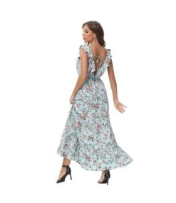 Sexy V-Neck Frill Sleeve Vacation Floral Dress Wholesale Maxi Dresses SDN535206 -DivaLook Shop 29a4e050 5b19 4db0 8355 7cc81747cc4b d74e56dbad0b427de21b4cb9abe366a7