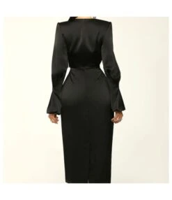 Knot Solid Color Fashion Temperament Round Neck Long Sleeve Design Wholesale Dresses SDN538053 -DivaLook Shop 2b122877 5a6a 4475 b5c3 c876505f9d69 0ce1d4ef174ef0b56066679ad7e4b5ff