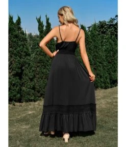 Sexy Solid Color Waist V-Neck Vacation Suspender Swing Dress Wholesale Maxi Dresses SDN539148 -DivaLook Shop 2b5061f6 19d2 44c1 ab22 1724143ff1c0 e17855d0f651d273d4df90132a405d1a