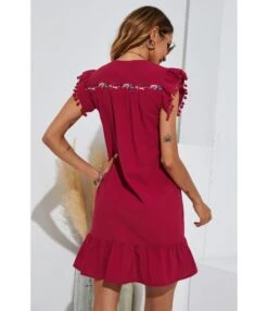 Vintage Floral Print Embroidery Ruffle Sleeve Wholesale Cotton Linen Dresses SD183646 -DivaLook Shop 2ba9263c 5648 4e0a 8c2a df5cb0be055a A6B777874F1A650C5F2A939FDC65D374