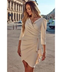 Sexy V-Neck Ruffles Dress Three-Quarter Sleeve Solid Color Wholesale Dresses SDN561494 -DivaLook Shop 2fd6ca11 04d6 4290 9bc4 df91c1a5c466 O1CN01cHbLu61UK88KMgrWw 2099122498 0 cib