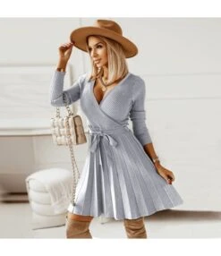 Sexy Deep-V Long Sleeve Knit Pleated A-Line Dress Wholesale Jersey Dresses SDN536048 -DivaLook Shop 32e9be23 d56b 4159 95a7 edb5ac9035be O1CN01RVkj1P1wQMlnsYQrx 2455536302 0 cib