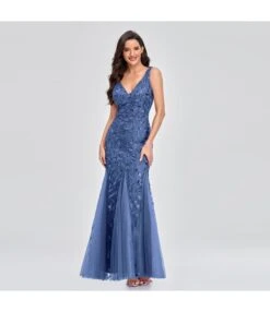 Sexy V-Neck Leaf Embroidered Sequins Slim Fishtail Prom Evening Dress Wholesale Maxi Dresses SDN535240 -DivaLook Shop 35f940cd 151f 4ce9 bf55 52d0aa5a2f4d ed943384c9761d0cec52b9c7bb4dcb4c