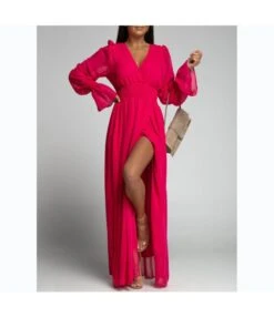 Nipped Waist Long Sleeve Slit Chiffon Dress Wholesale Maxi Dresses SDN535518 -DivaLook Shop 3d82a6ce 00c1 4af6 9f94 1aceeaace63c 1c2422762a060f63b66ace0b6206b3e5