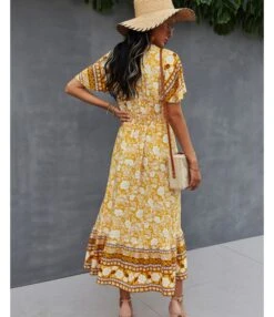 Floral Print V Neck Fringe Tie-Up Short Sleeve Resort Dress Wholesale Womens Boho Dresses SDN533139 -DivaLook Shop 3db56bc2 5883 452e 9924 09331ba32bc2 b8c06c7aea98c4d06cf444cb62d89dfe