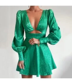 Sexy Deep V-Neck Cutout Jacquard Satin A-Line Dress Wholesale Dresses SDN538609 -DivaLook Shop 3f5e2b5d 6c0f 4f67 a01b 7b5db69a515d 3e5b7cb5b994f8ae9fe79a52064bbfc2