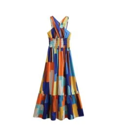 Crossover Off Shoulder Colorblock Print Resort Ruffled Dress Wholesale Maxi Dresses SDN534706 -DivaLook Shop 403be14c ef0c 4a42 a856 7d33be61c12b e6fa12c5c4654a11e548d125cb44c80e