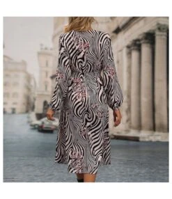Fashion Printed Nipped Waist Slit Dress Casual Dress Wholesale Dresses SDN537971 -DivaLook Shop 40ea8291 e585 464b a87f ef30ba95c852 0e7c39955bf128e94a6a52ae350ee374