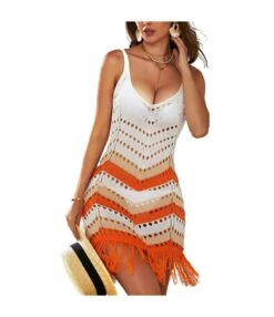Sexy Hollow Out Tank Dress Color Matching Slim Bikini Cover-Up Fringed Beach Wholesale Dresses SDN560036 -DivaLook Shop 418b3e6b 232b 45cf 928d 5adc2a4ea202 1451b4f89919ebcc3428f0b08263a67f