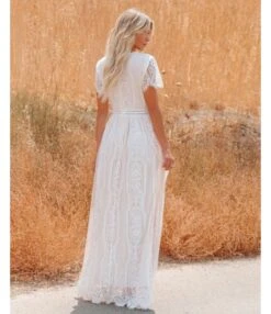 Solid Color V Neck Short Sleeve Lace Hollow High Waist Swing Wedding Dress Wholesale Maxi Dresses SDN533089 -DivaLook Shop 4306fbc8 ece3 422b a614 6bcf0b128ff4 5d1d98951ee7158b839aeb65f6ee623d