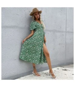 Women Fashion Ruffle Sleeve V Neck Tie Waist Wholesale Floral Dresses SD203712 -DivaLook Shop 44dc25c1 445f 4b41 902d 1594478002fa 7E689E0AD93DAE061D2E2DC6BE12826E
