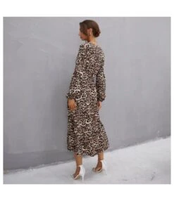 V Neck Buttons Trim Leopard Print Women Dress Wholesale SD030508 -DivaLook Shop 492938c9 dc3b 4fe5 b8c4 9403a1517264 53151F26CB73A1B4903E63366D503C5E