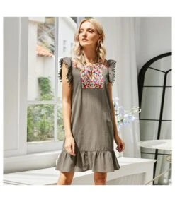 Vintage Floral Print Embroidery Ruffle Sleeve Wholesale Cotton Linen Dresses SD183646 -DivaLook Shop 4da16bbd 4d05 4314 ac59 c3d3c84f2ccf 26dbc96a6d0fa107404a98e34dae0c0f