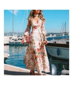 Fashion Deep V Long Sleeve Floral Print Dresses Wholesale Dresses N5923081800031 -DivaLook Shop 53887aa1e0084454b81cb063011f23c0 5
