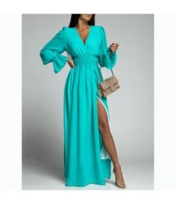 Nipped Waist Long Sleeve Slit Chiffon Dress Wholesale Maxi Dresses SDN535518 -DivaLook Shop 557d353f 32e3 45dd 8a87 8ec9c1a0d076 8f0acf747704e15ba7695e26ef476c7a