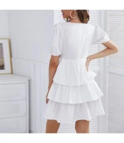 Women Solid Color Puff Sleeve V Neck Layers Wholesale Smocked Dresses SDN580822 11 Women Solid Color Puff Sleeve V Neck Layers Wholesale Smocked Dresses SDN580822 -DivaLook Shop 59b1fd89 df62 4f87 a6f0 bc20a1850d20 5610b34e69659a6ffefe4eafee2c2668