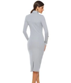 Fashion Button Long Sleeve Slim Fit Turtleneck Knitted Dress Wholesale Dresses SD182881 -DivaLook Shop 615efc69 b279 4e21 a989 711dc8d7742e 220870d4db71a4e4095c2e2fda25b61d