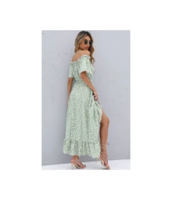 Women Fashion Short Sleeve Off Shoulder Irregular Ruffle Hem Wholesale Floral Dresses SD203707 -DivaLook Shop 65282874 d1b8 4b30 8ac6 f17a9b3b3f53 fc9f9ad4f75e8d971886978e352ec340