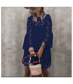 Solid Color Round Neck Flare Sleeve Lace Dress Wholesale Dresses SDN534661 -DivaLook Shop 65e2a3d1 d134 43a1 a395 928f3b410958 f3627acb584bca48199c2cd3dced93d6