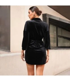 Velvet Lapel Lace-Up Mini Dress Long Sleeve Bodycon Wholesale Dresses SDN561527 -DivaLook Shop 66e73c88 d39e 401c b540 c59675ea2df0 19e14ffce13aa8df7a87911bff7cc108