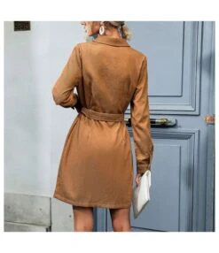 Corduroy Lapel Shirt Dress With Belt Long Sleeve Single-Breasted Midi Wholesale Dresses SDN561442 -DivaLook Shop 67bab5e3 9a11 4c68 9e8d bd9c903e5fcf a59552e23b994081173fe4d3c2873b3b