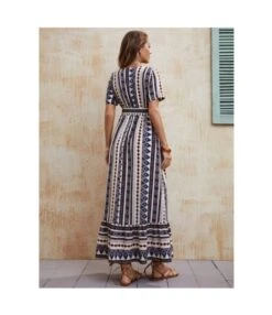 Fashion Printed Short Sleeve V-Neck Vacation Maxi Dresses Wholesale Bohemian Dress For Women SD531450 -DivaLook Shop 69ce249d 8bbc 4a31 a363 e6e038a29193 878adf115a49335cffc674a6ab216767