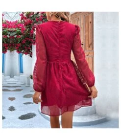 Temperament Low Cut Grid Stitching Slim Solid Color Midi Dress Wholesale Dresses SDV464032 -DivaLook Shop 710b85fa 2d0c 4a27 8eb7 50973b849432 8623e651ca4c1995519e7ae35c28644e