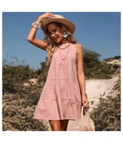 Women Fashion Sleeveless Bowknot Pink Wholesale Mini Dresses SD168426 -DivaLook Shop 73951104 9316 4ffe b0b5 07c6cfa4f589 5cbad686fce43480bf715f09e43f0d2a