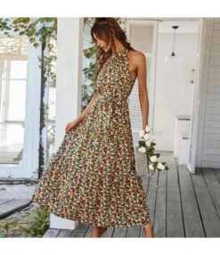 Fashion Wide Swing Wholesale Maxi Dresses Printed Casual Off Shoulder Vacation Dresses SD202900 -DivaLook Shop 73c6ee30 f208 4873 8e6c 66bf0e16f1af 21581C4438509C2F4822AFBC5DD7641B