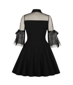 Solid Color Mesh Stitching Elegant Vintage Dress Wholesale Dresses SDN535477 -DivaLook Shop 75a322c1 a33c 4e2c b4df cd7a989c3e9a 9da19260e7954f25ac3222b0e393bfcf