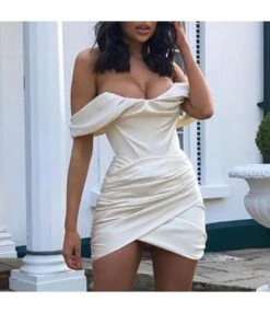 Sexy Off-Shoulder Sheath Pleated Fishbone Bodycon Mini Dress Wholesale Dresses SDN561262 -DivaLook Shop 7b92dfe6 c26e 4e10 a75b fa6e814489e5 446a647bbdda12a89bc52ead10606682